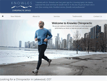 Tablet Screenshot of knowleschiropractic.net